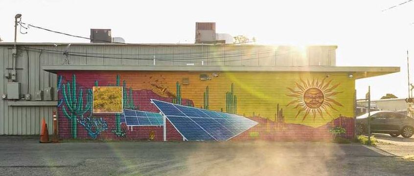 Solar Gain mural by Ignacio Garcia