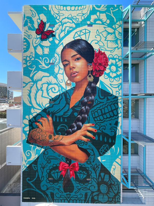 Empowered Woman mural by Ignacio Garcia