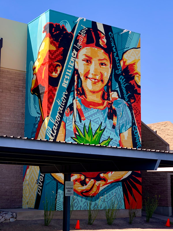Community Foundation of Southern Arizona Campus mural by Ignacio Garcia