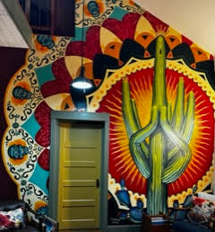 Sahuaro de Guadalupe mural by Ignacio Garcia