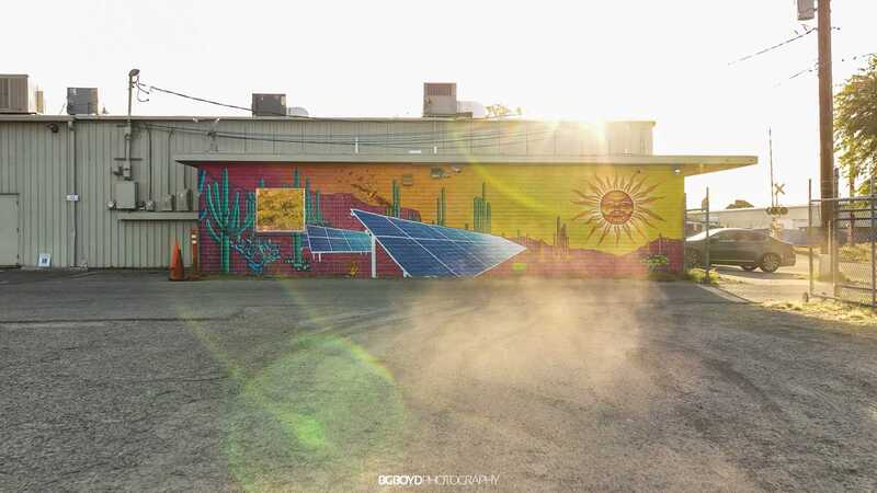 Solar Gain mural by Ignacio Garcia